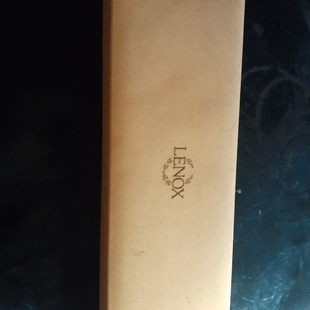 EXQUISITE LENOX Felted Box Pair of Wedding Cake 12" Knife & Server Set.